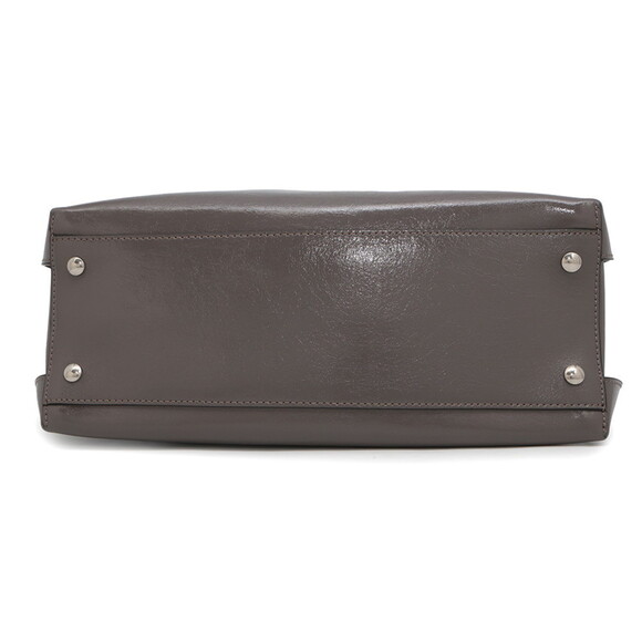 BURBERRY Gray Leather Shoulder Bag - Picture 3 of 15